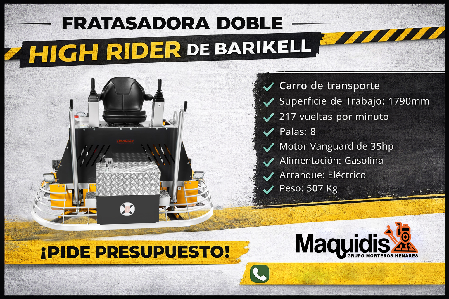 Fratasadora doble High Rider ( BANNER)